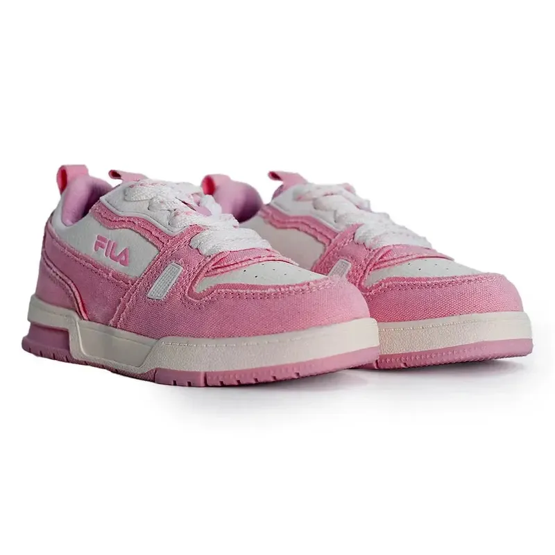 FILA Chess Kids Sneaker - White/Pink/ - Image 3