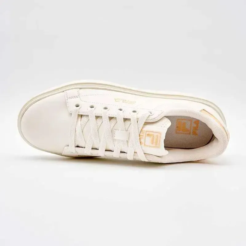 FILA Court Plumpy Ladies Sneaker - White / Peach Fuzz - Image 5