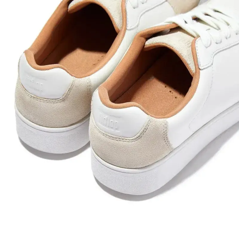 Fit Flop Rally Suede Back leather Sneaker - White - Image 3