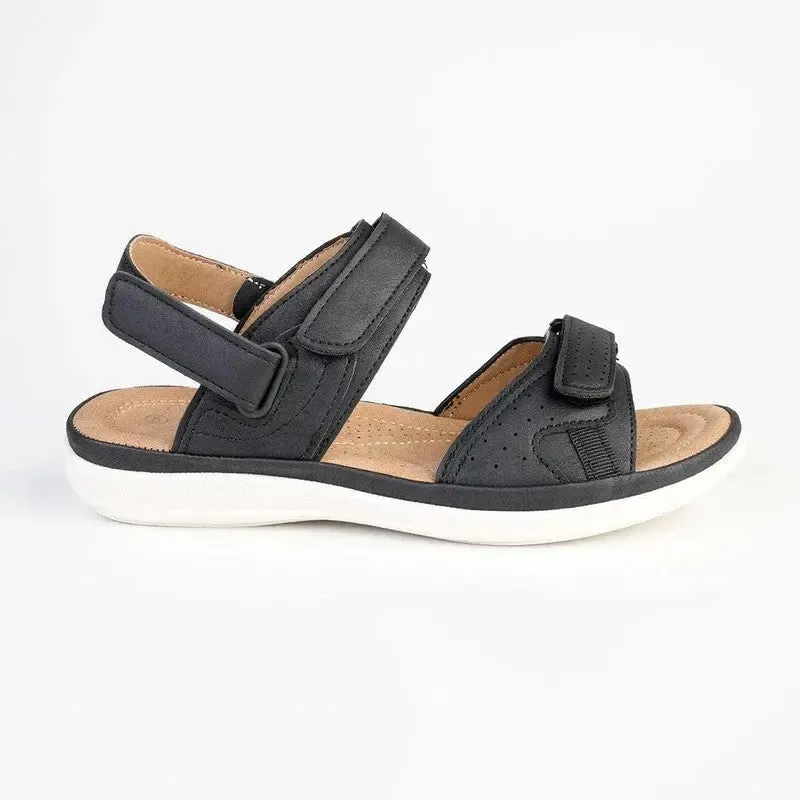 Franco Rossi Halter Strap Adventure Sandals - Black - Image 3