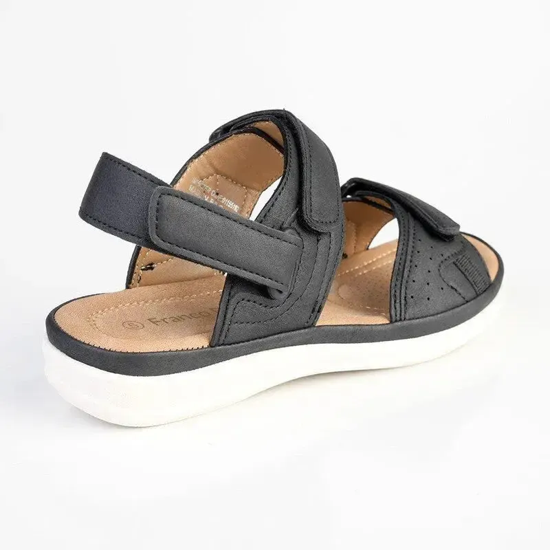 Franco Rossi Halter Strap Adventure Sandals - Black - Image 4