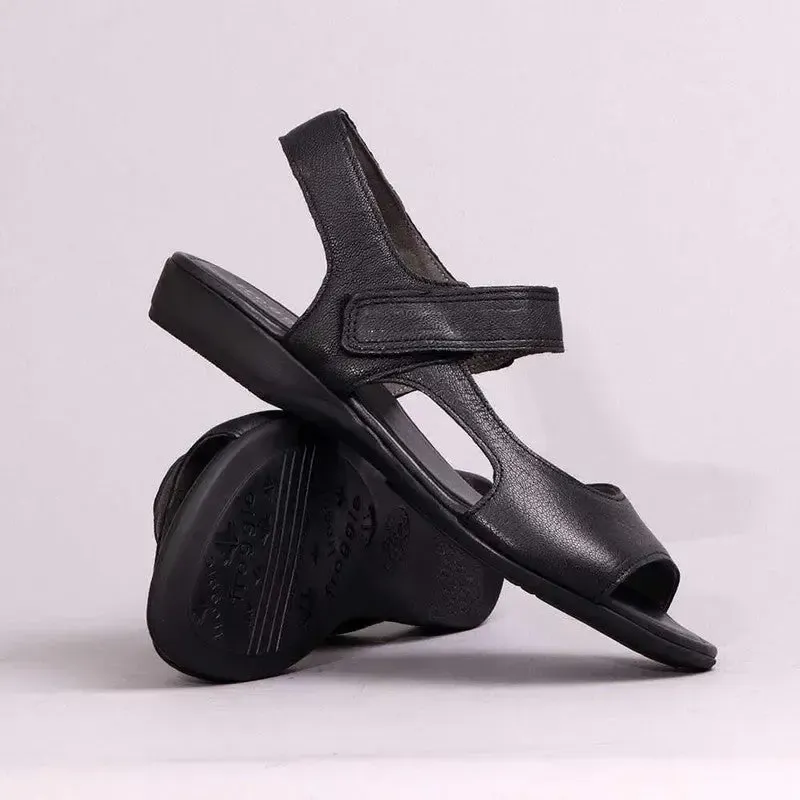 Froggie Ella 2 Leather Comfort Sandal - Black - Image 4