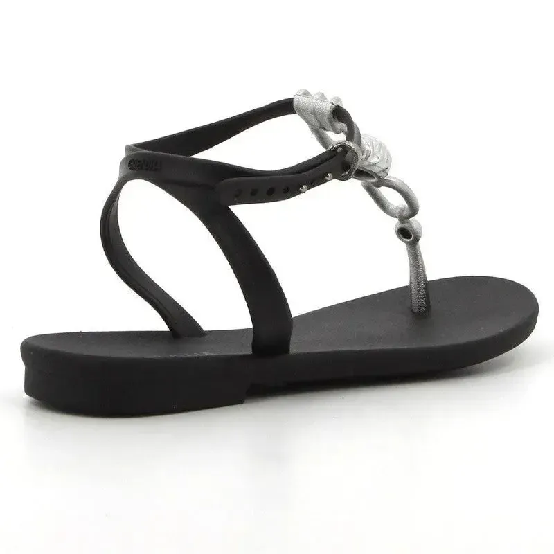 Grendha Slingback Sandals with Trim - Black - Image 3