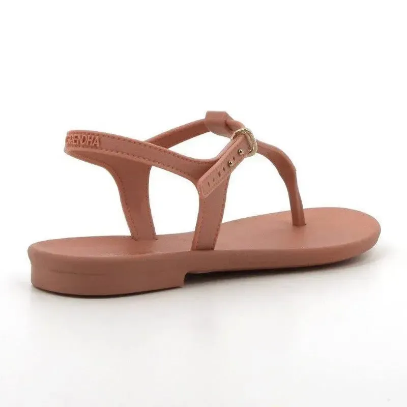 Grendha Slingback Sandals with Trim - Nude - Image 3