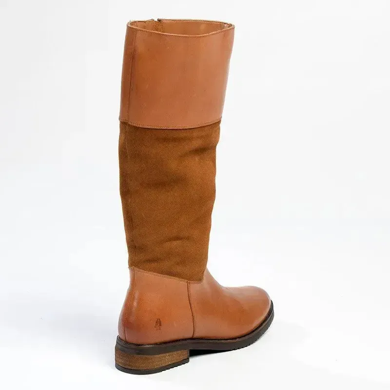 Hush Puppies Kitty Leather Rider Boot - Tan - Image 4