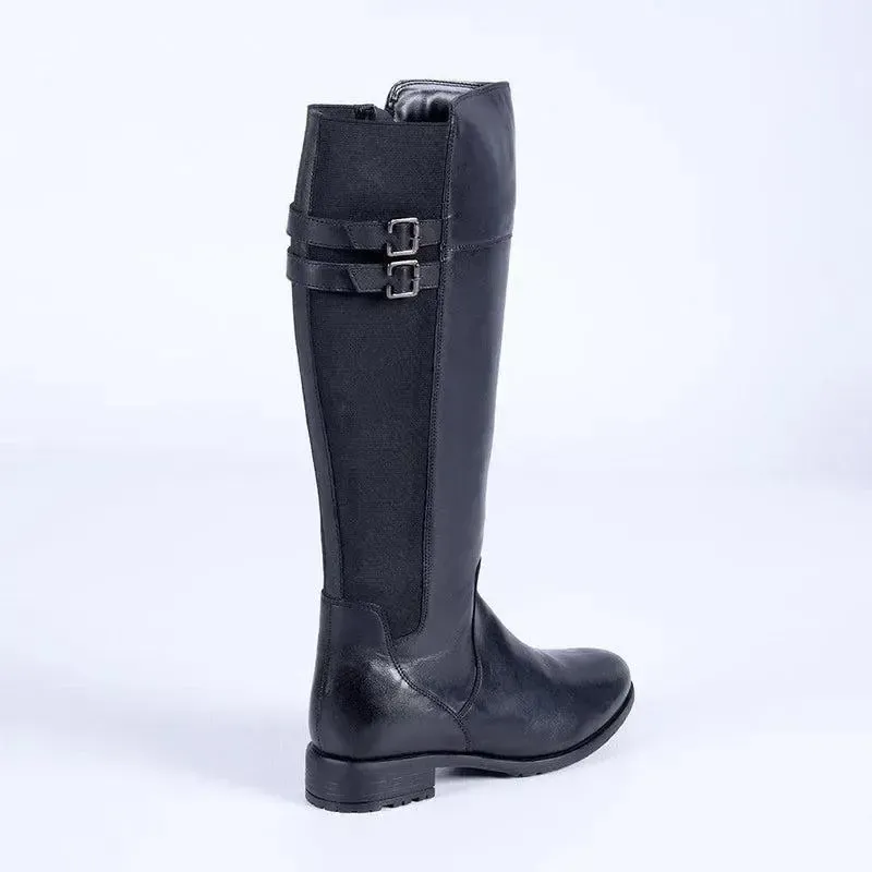 Hush Puppies Leather Arla Rider Boot - Black - Image 4