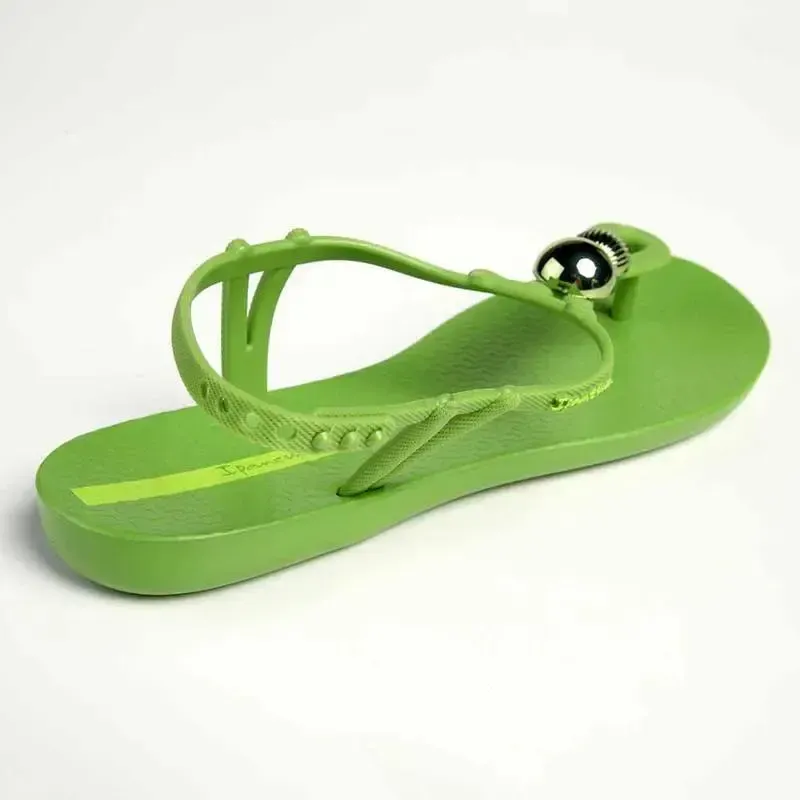 Ipanema Slingback Trim Sandals - Green/Silver - Image 4