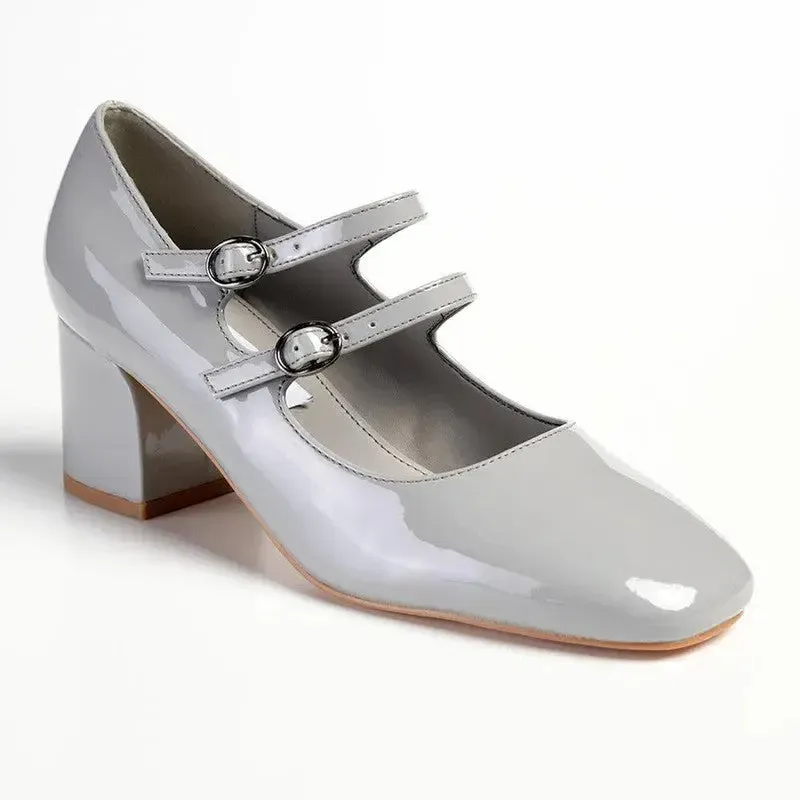 Madison Baran Block Heel - Grey - Image 3