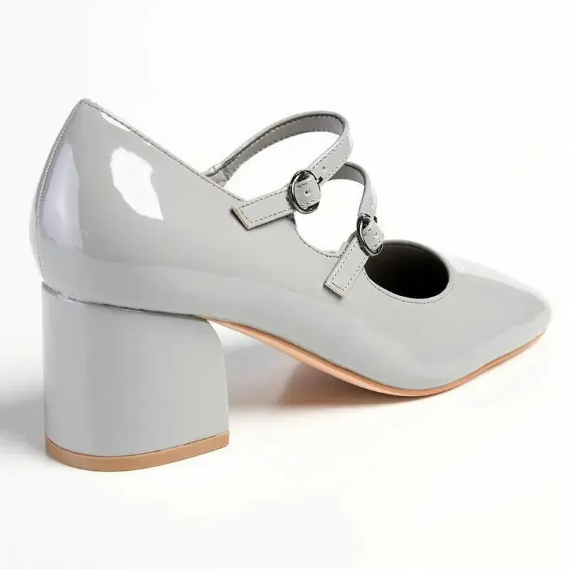 Madison Baran Block Heel - Grey - Image 4