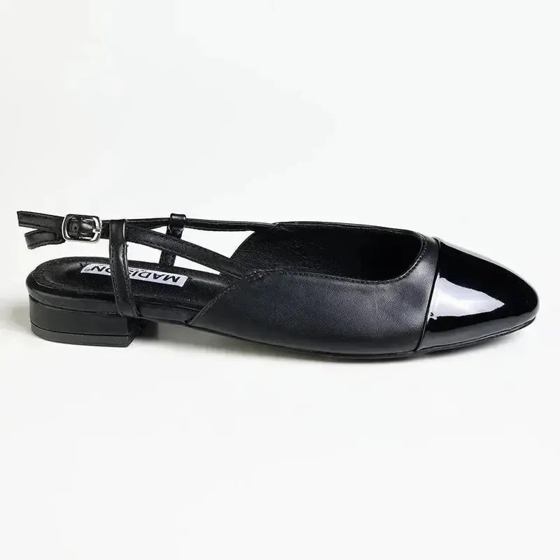 Madison Bluma 3 Toe Cap Slingback Pump - Black - Image 3