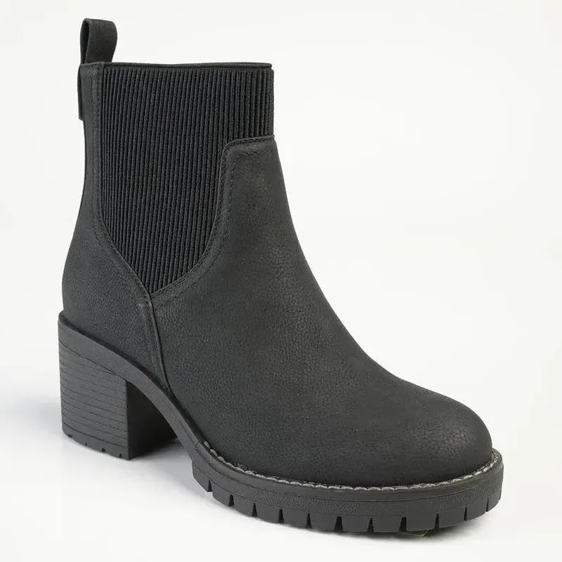 Madison Ella 2 Ribbed Gusset Ankle Boot - Black - Image 3