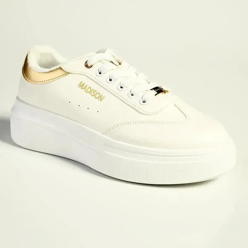 Madison Gaze Ladies Fashion Sneaker - White - Image 3