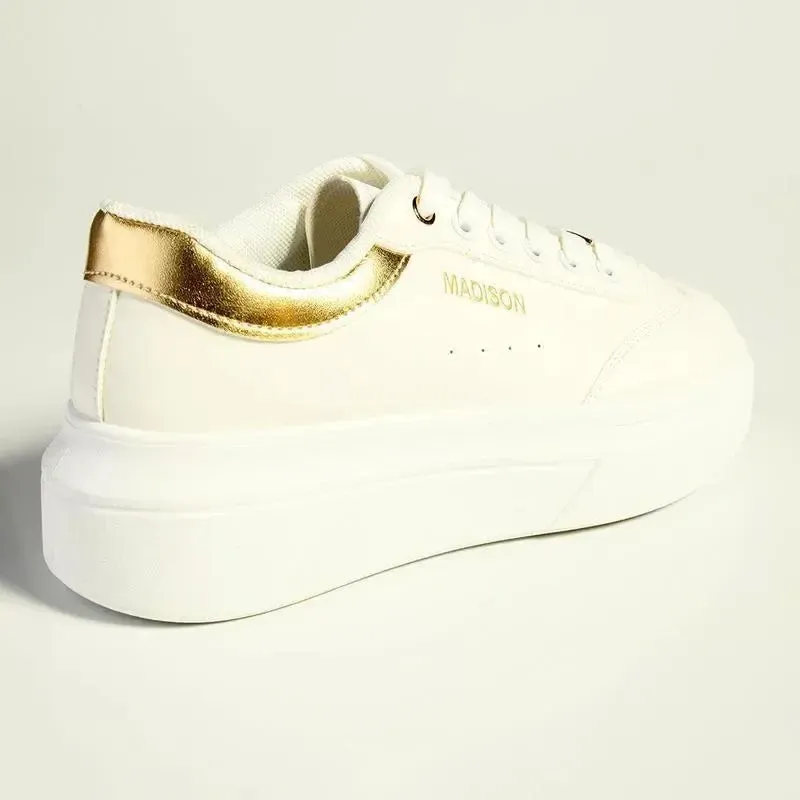 Madison Gaze Ladies Fashion Sneaker - White - Image 4