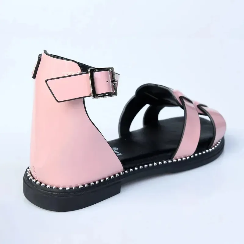 Madison Girls Closed Back Ankle Strap Sandals - Pink - Image 3
