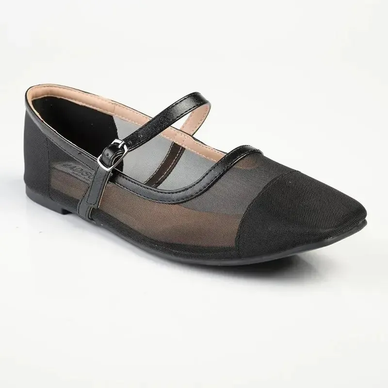 Madison Jackie Mesh Pump - Black - Image 3