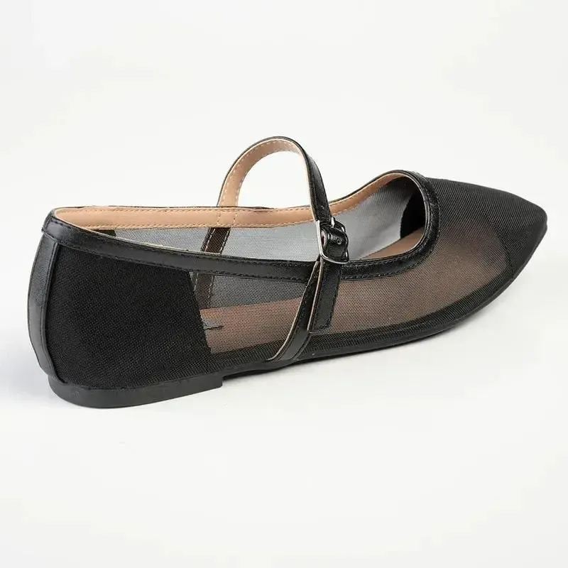 Madison Jackie Mesh Pump - Black - Image 4