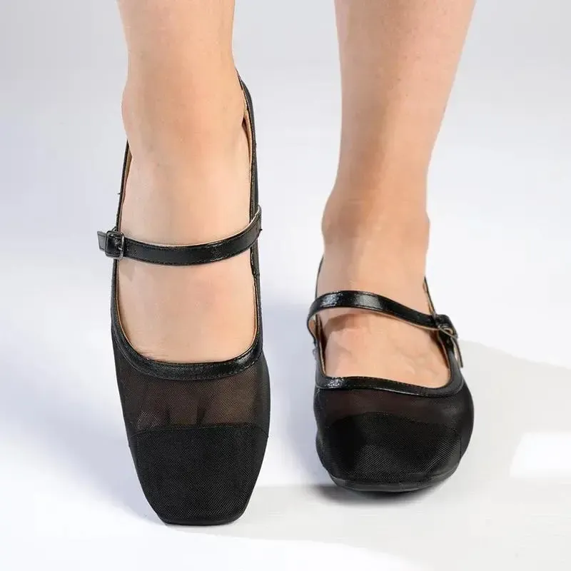 Madison Jackie Mesh Pump - Black - Image 5