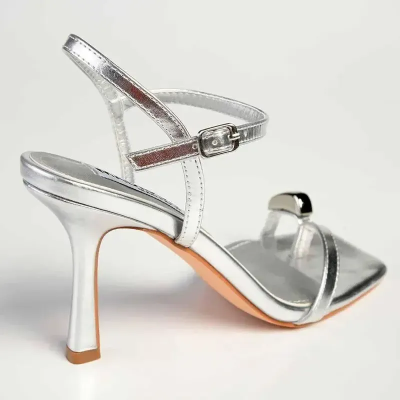Madison Jaymin Stiletto - Silver - Image 4