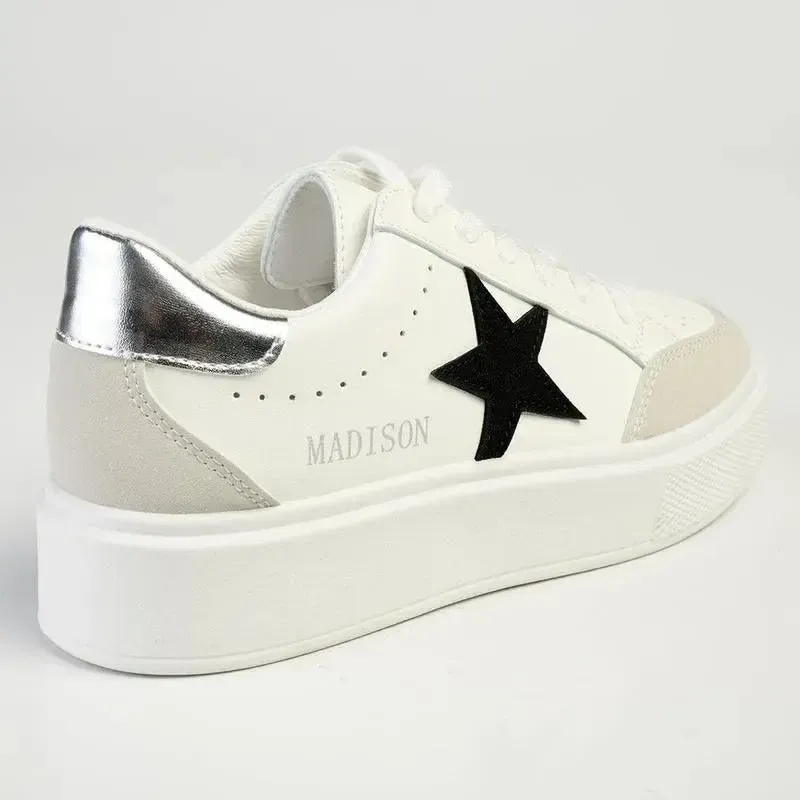 Madison Star Fashion Sneaker - White - Image 5