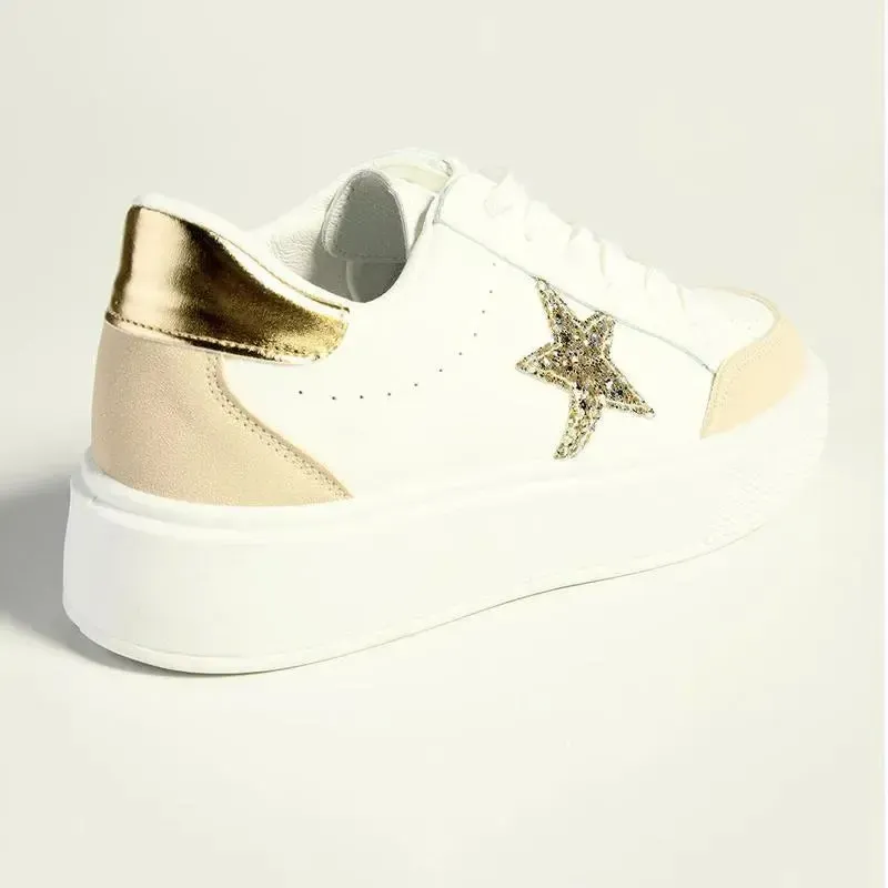 Madison Star Fashion Sneaker - White Multi - Image 6