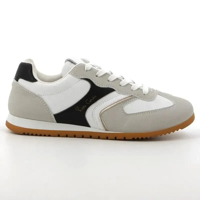 Pierre Cardin Alessi 3 Ladies Lace Up Sneaker - White Multi - Image 3