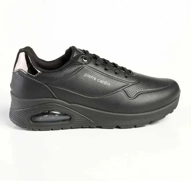 Pierre Cardin Chantal Lace Up Sneaker - Black Pewter - Image 3
