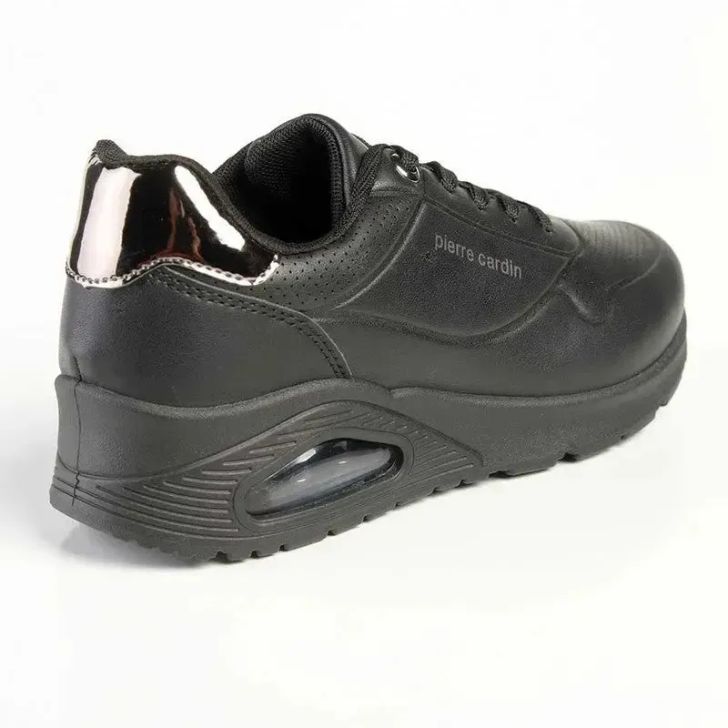 Pierre Cardin Chantal Lace Up Sneaker - Black Pewter - Image 4