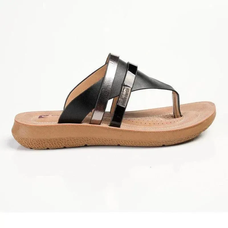 Pierre Cardin Domitilla T Bar Sandal - Black - Image 3