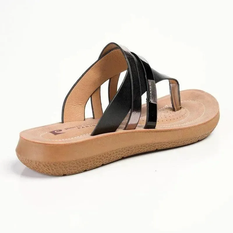 Pierre Cardin Domitilla T Bar Sandal - Black - Image 4