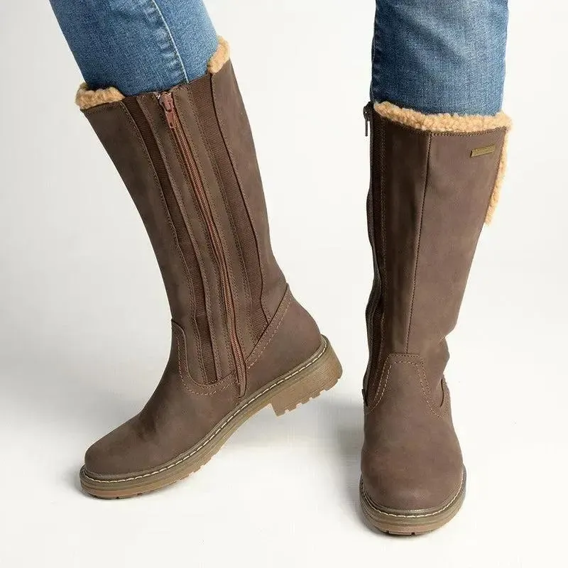 Pierre Cardin Jessie Fur Lined Boot - Chocolate - Image 5