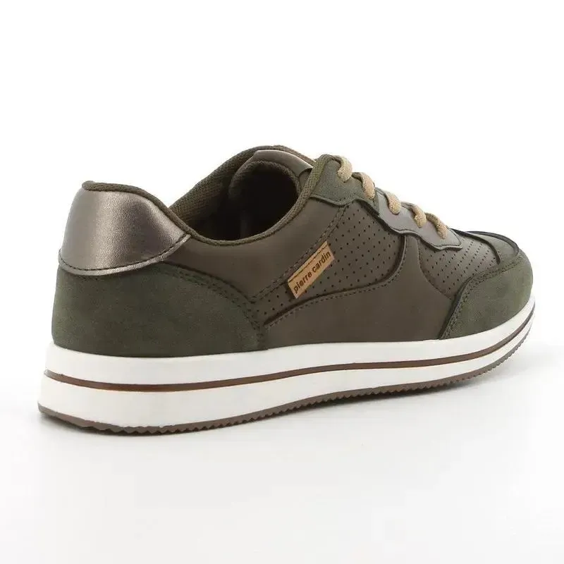 Pierre Cardin Lace Up Sneaker - Olive - Image 4