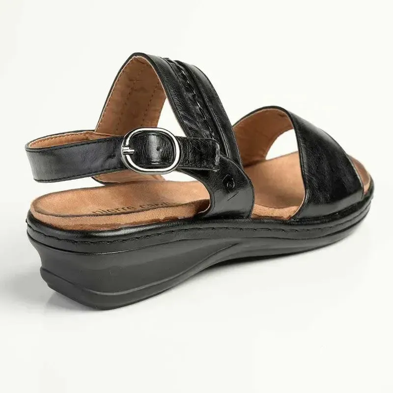 Pierre Cardin Libby 2 Strap Sandals - Black - Image 4