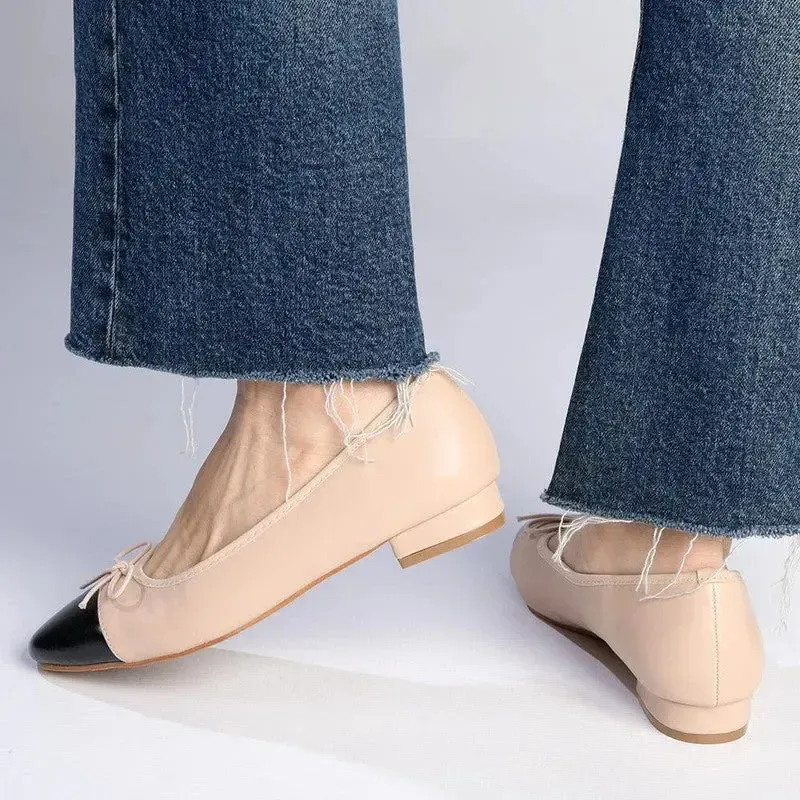 Pierre Cardin Melisse Pump - Natural / Black - Image 5