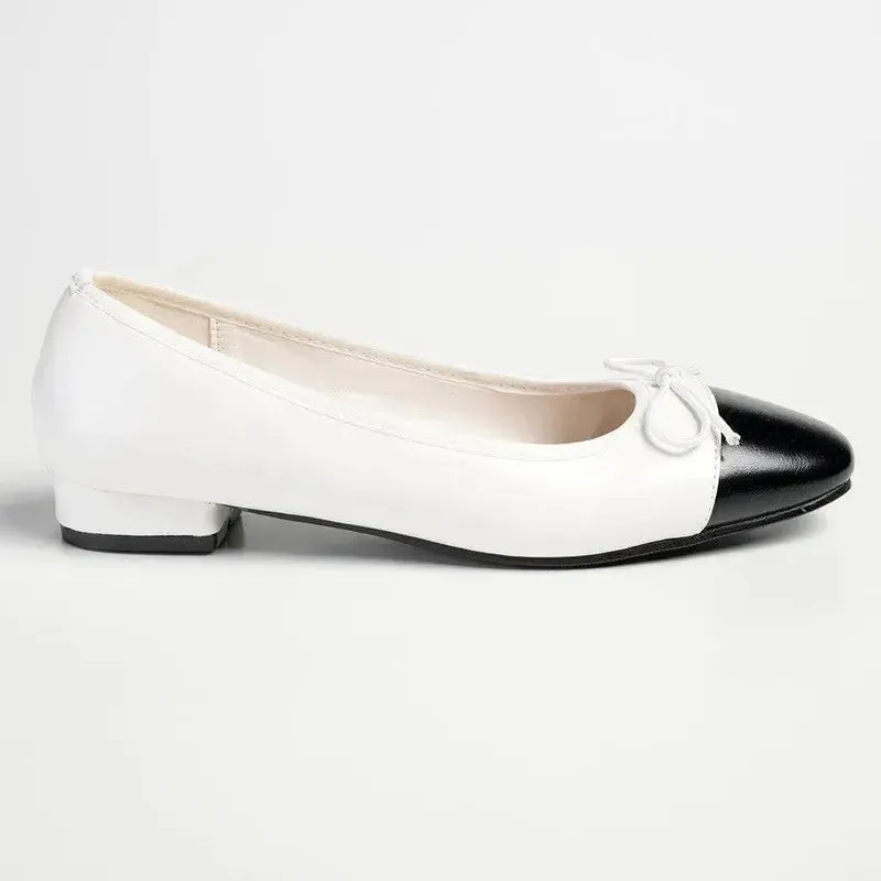 Pierre Cardin Melisse Pump - White / Black - Image 3