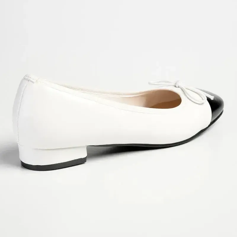 Pierre Cardin Melisse Pump - White / Black - Image 4