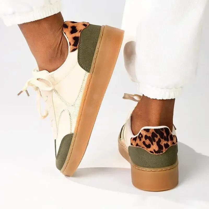 Pierre Cardin Rumba 1 Ladies Lace Up Sneaker - Olive - Image 5