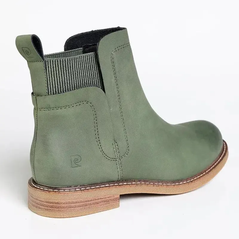 Pierre Cardin Zele Ankle Bootie - Olive - Image 4