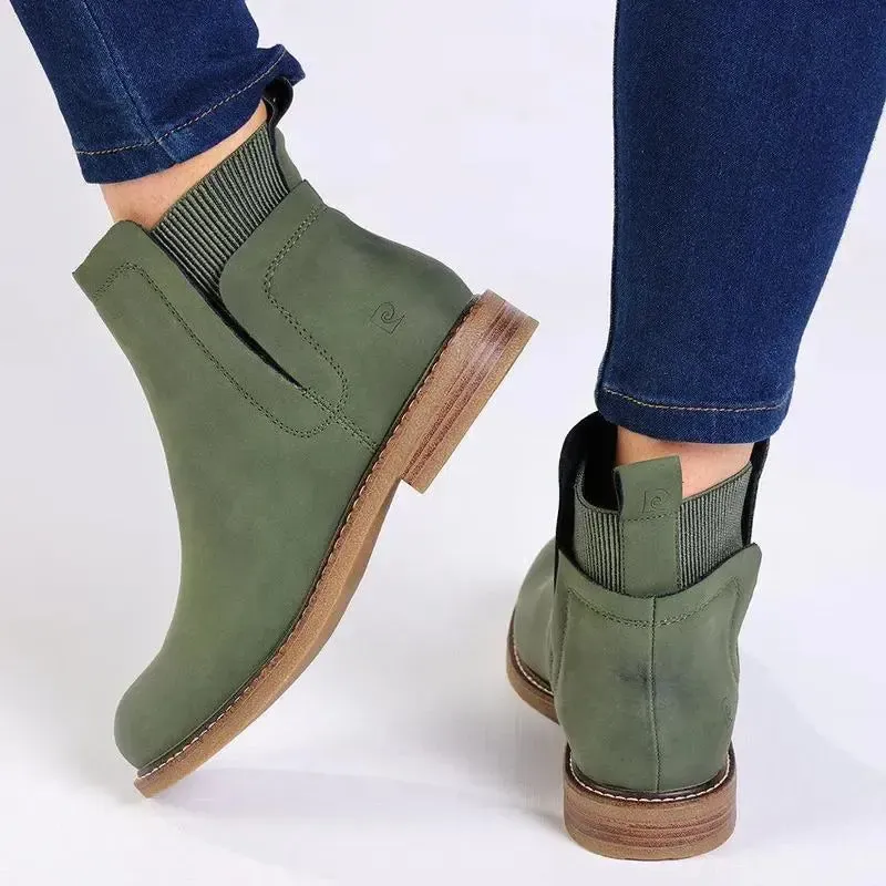 Pierre Cardin Zele Ankle Bootie - Olive - Image 5