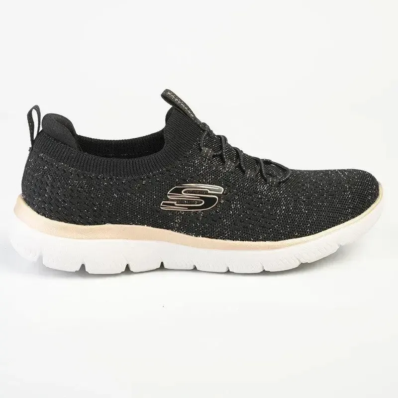 Skechers Summits Lace Up Sneaker - Black Rose - Image 3