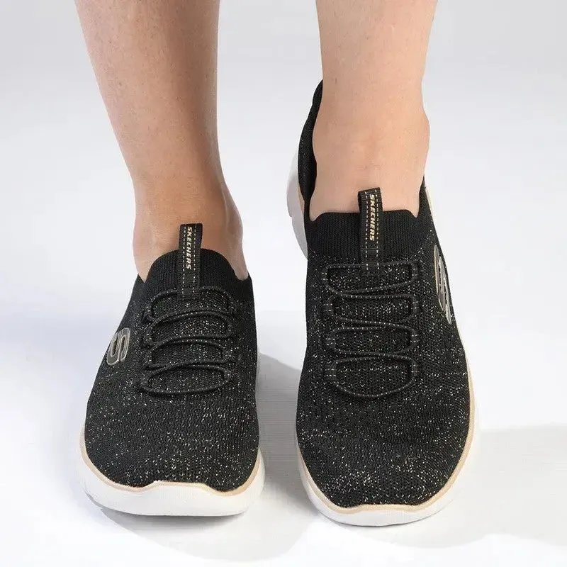 Skechers Summits Lace Up Sneaker - Black Rose - Image 5