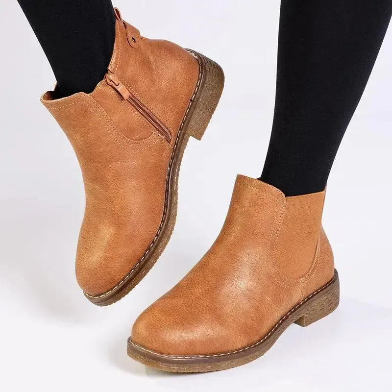 Soft Style by Hush Puppies Aali Ankle Boot - Caramel - Image 5