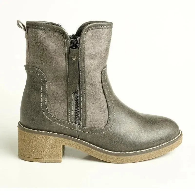 Soft Style by Hush Puppies Bosley Ankle Boot - Grey - Image 3