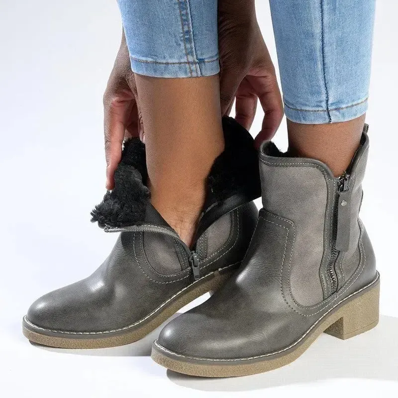 Soft Style by Hush Puppies Bosley Ankle Boot - Grey - Image 7