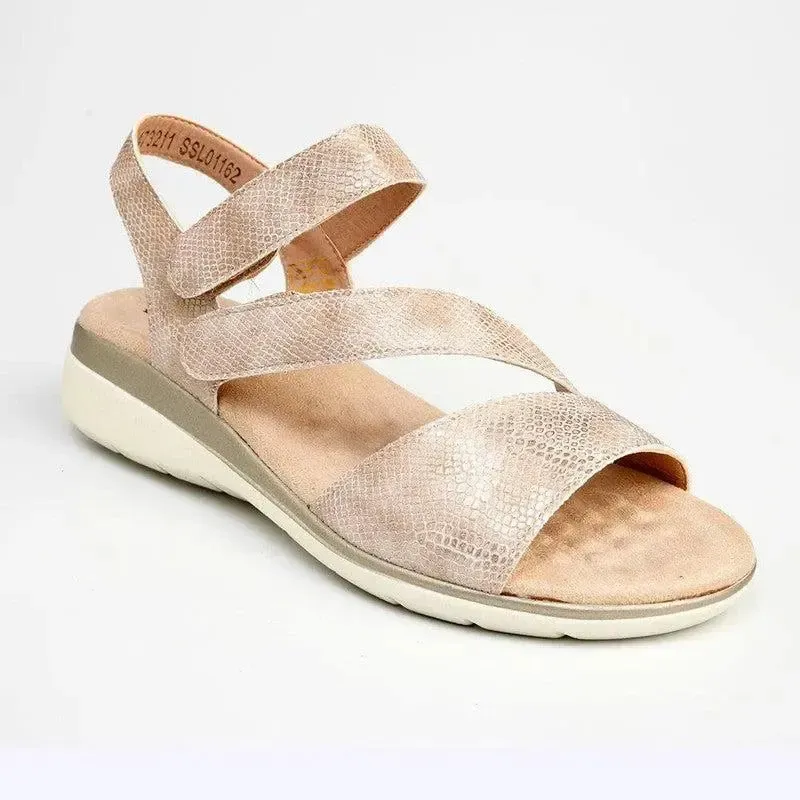 Soft Style by Hush Puppies Gillian Sandal - Light Gold - Image 3