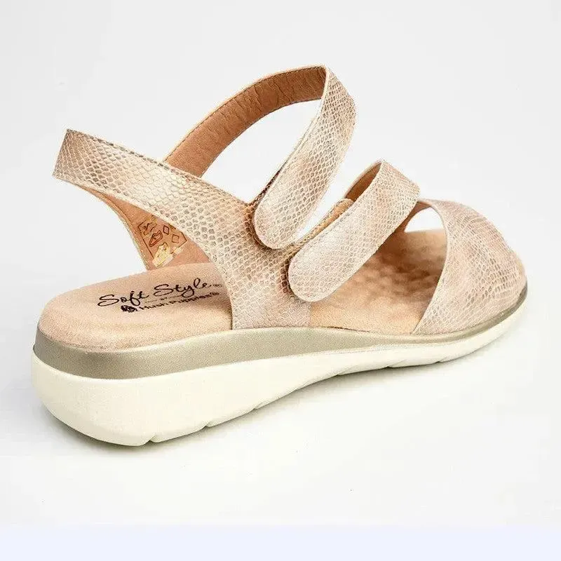 Soft Style by Hush Puppies Gillian Sandal - Light Gold - Image 5