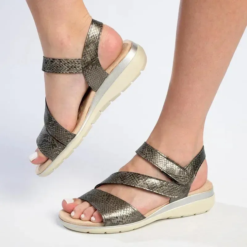Soft Style by Hush Puppies Gillian Sandal - Pewter - Image 5