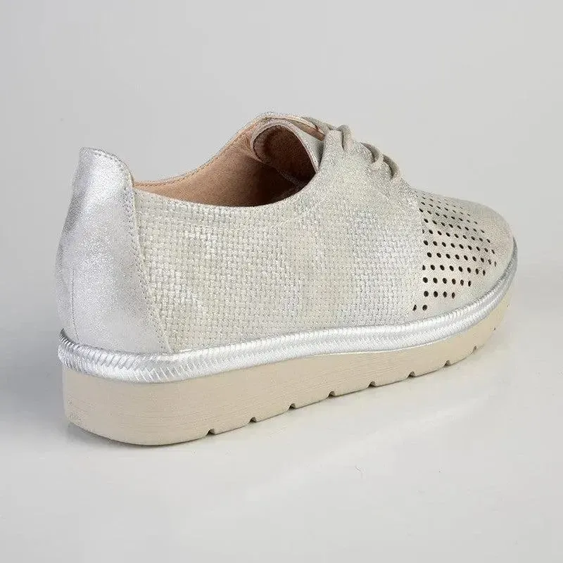 Soft Style By Hush Puppies Juliet Sneaker - Silver - Image 4