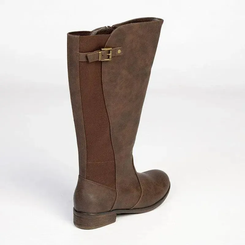 Soft Style by Hush Puppies Yaema Rider Boot - Chocolate - Image 5