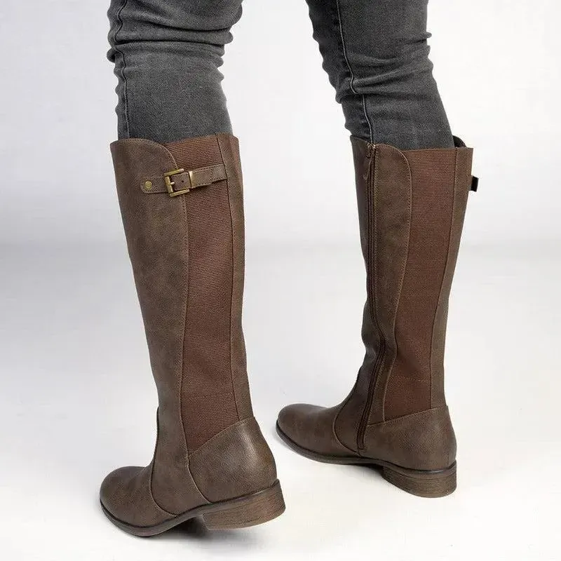 Soft Style by Hush Puppies Yaema Rider Boot - Chocolate - Image 7