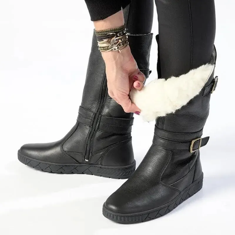 Tsonga Shakawe Military Leather Boot - Black - Image 3